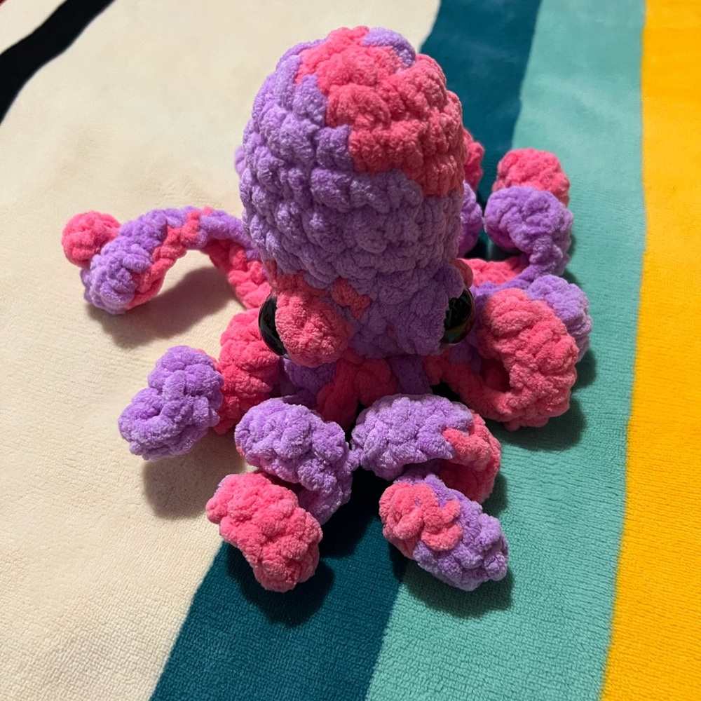 Plush Crocheted Octopus π - Picture 6 of 13